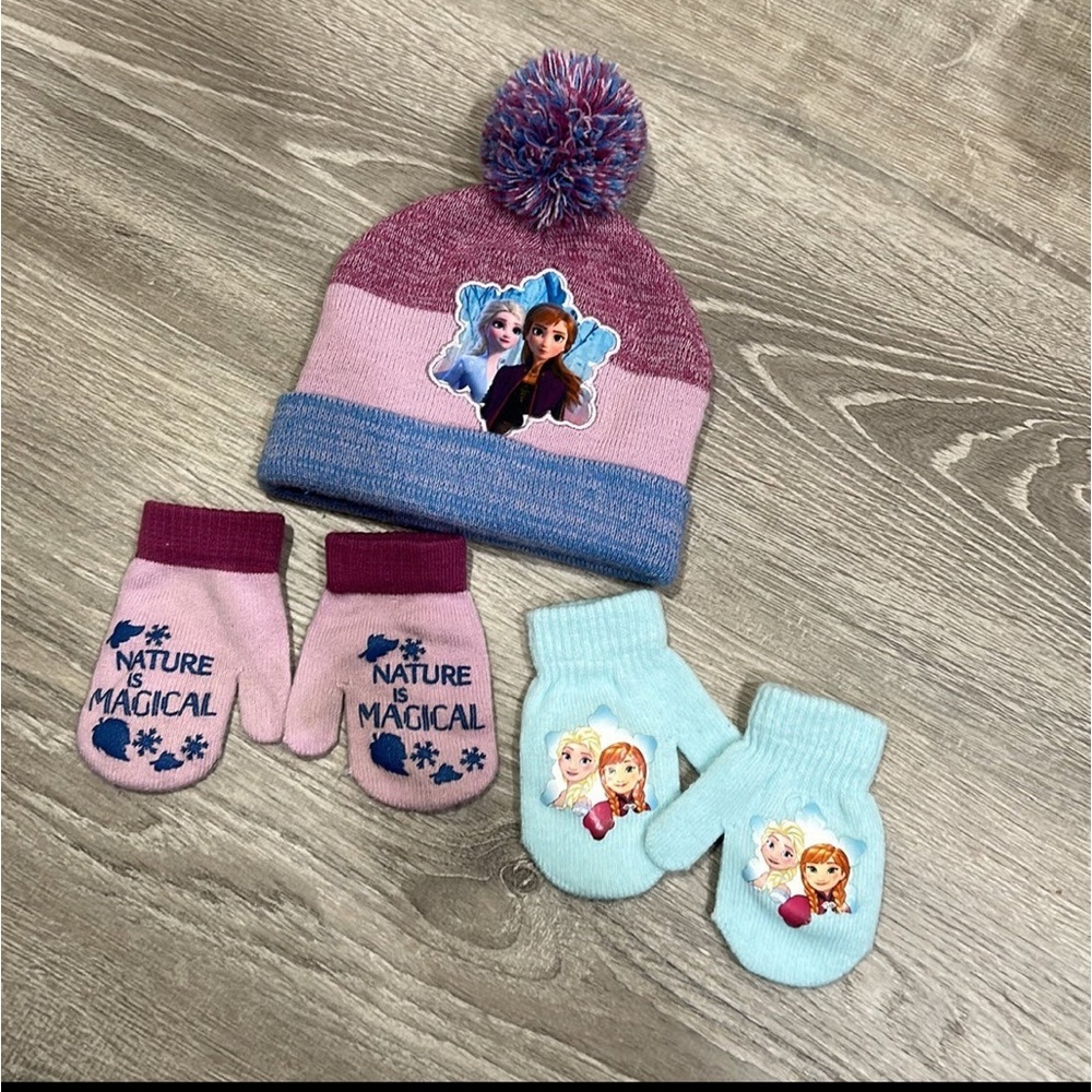 Disney Frozen Toddler Beanie and Mittens